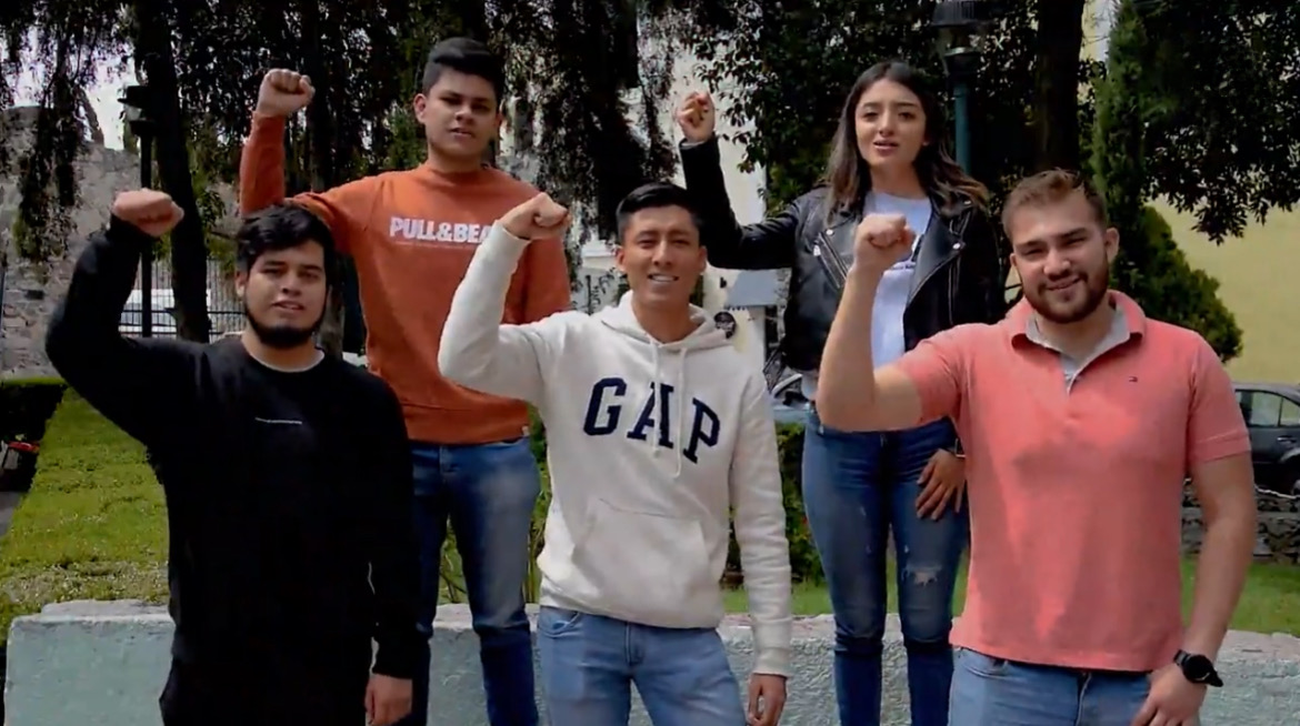 Estudiantes de la Universidad Politécnica Metropolitana de Hidalgo. (Captura)