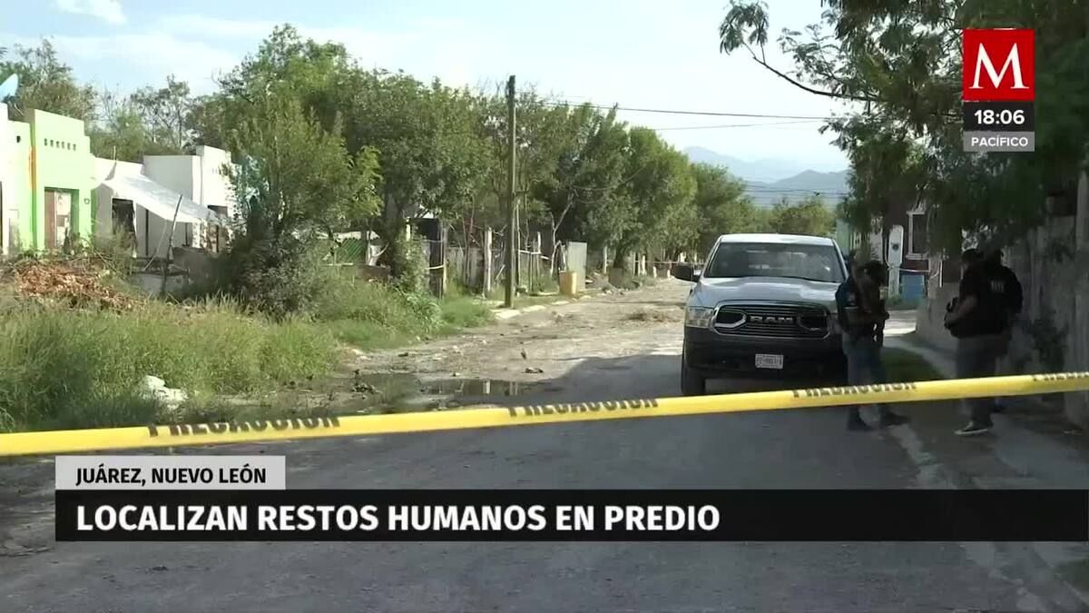 Hallan restos humanos en lote baldío en Nuevo León