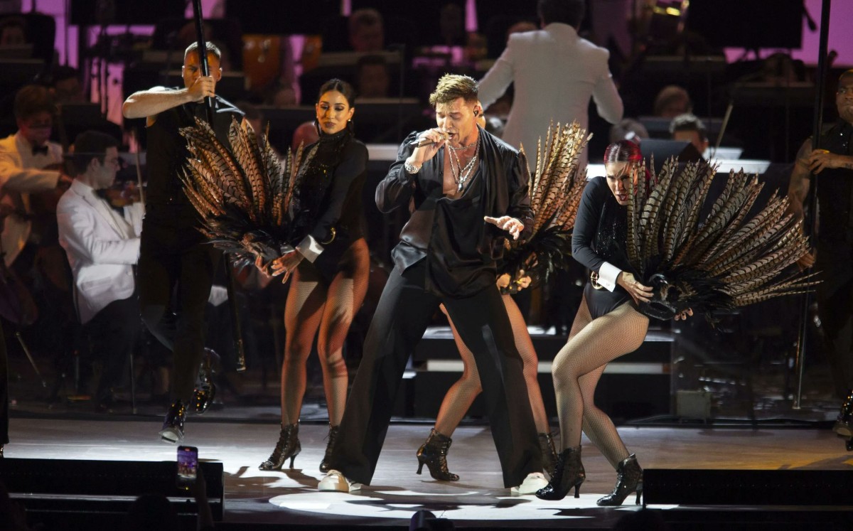 Ricky Martin da show en Los Angeles