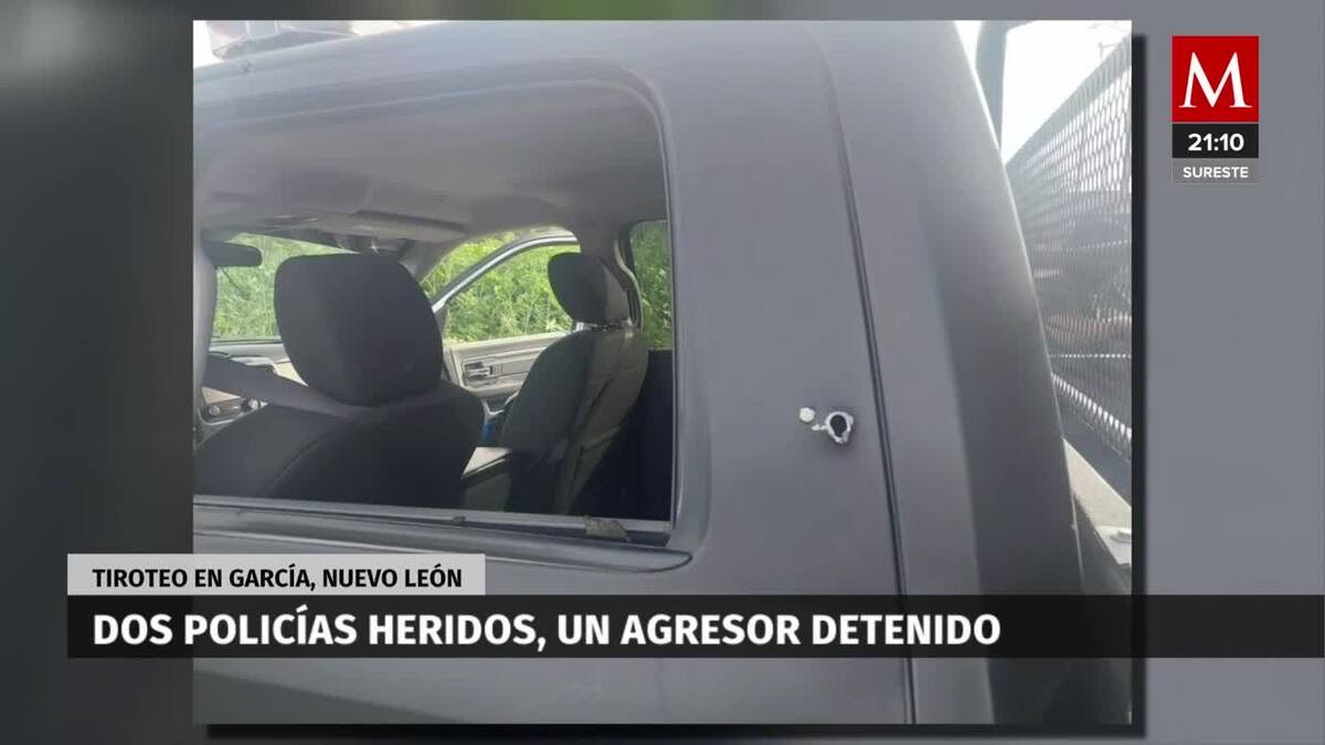 Tiroteo deja dos policías heridos en Nuevo León