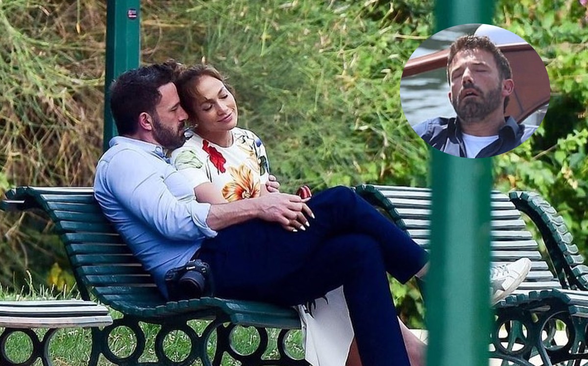 Captan a Ben Affleck dormido en su luna de miel con Jennifer Lopez (Instagram).