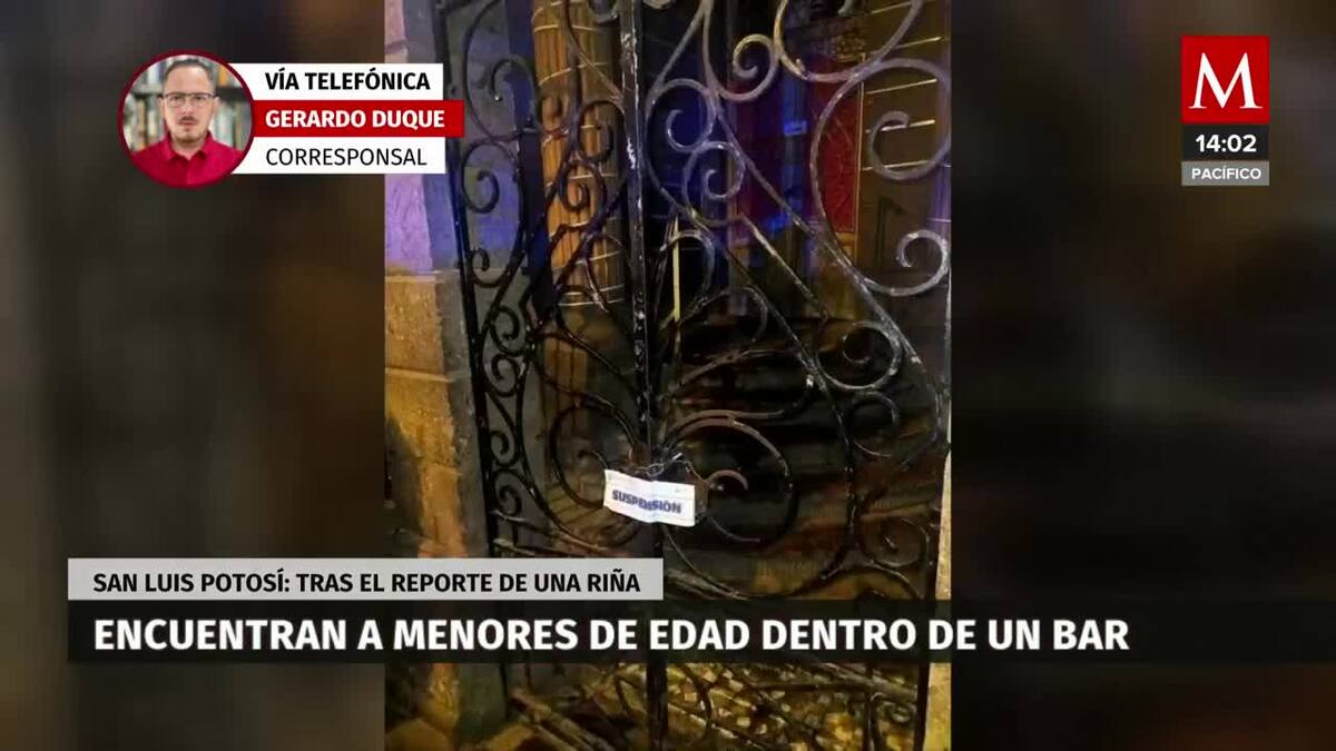Hallan a menores de edad en bar de SLP