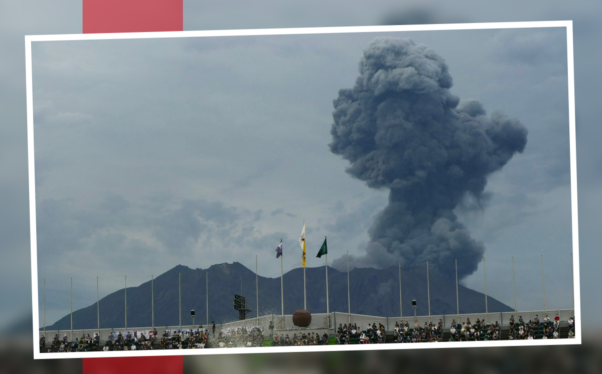 Volcán Sakurajima (Sin Texto)
