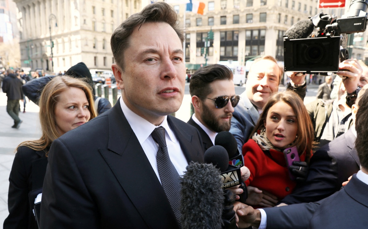 CEO de Tesla, Elon Musk, llega a la corte federal de Manhattan, en Nueva York, EU. Abril 2019. Foto: (Reuters)