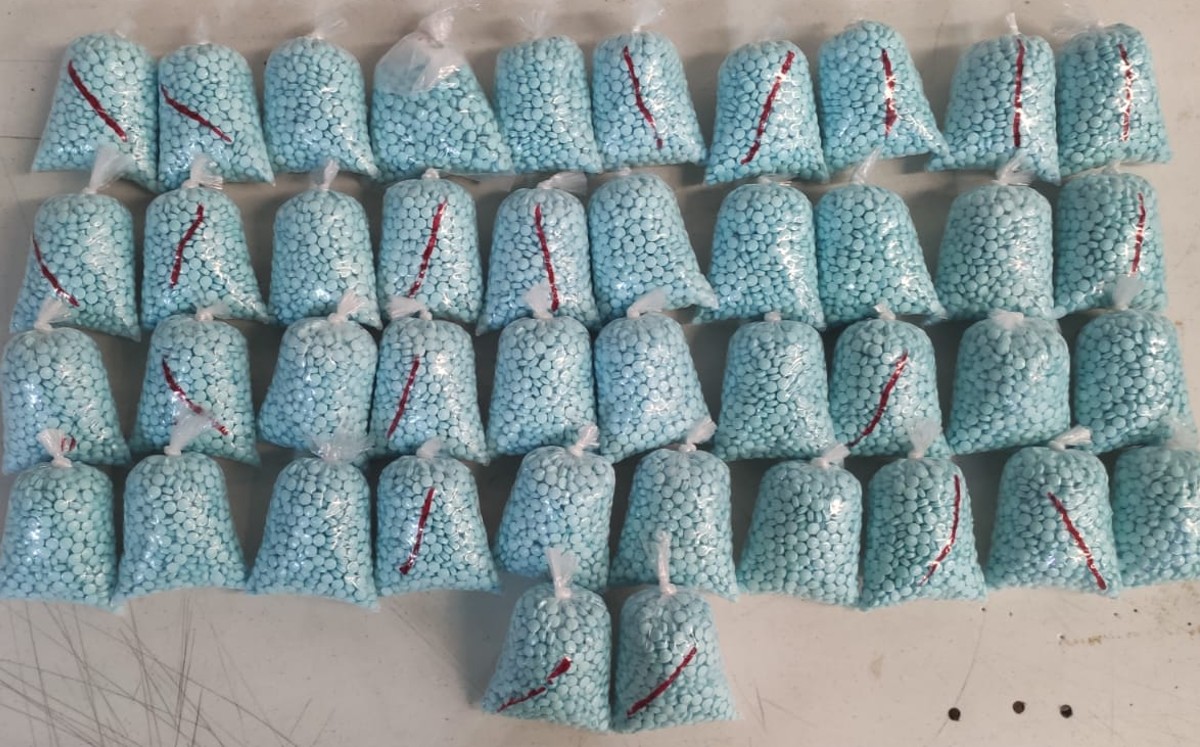El hombre llevaba 42 mil pastillas de fentanilo. | Especial
