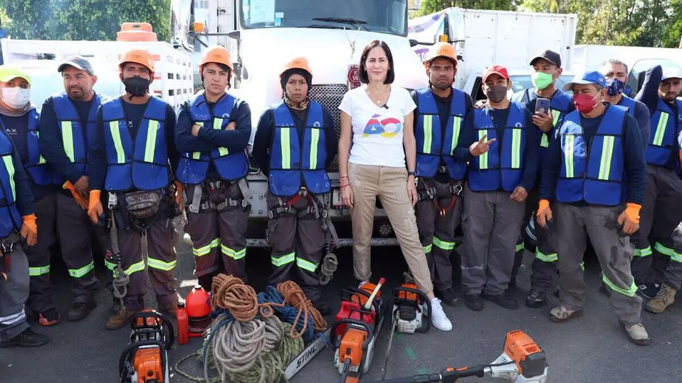 Lía Limón da banderazo de salida a cuadrillas de Poda en Álvaro Obregón