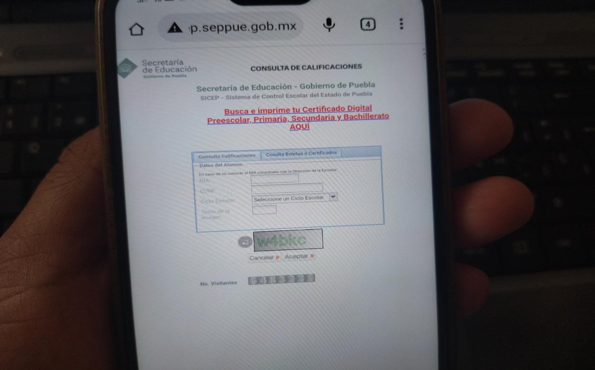 SEP Puebla habilitan certificados y boletas digitales