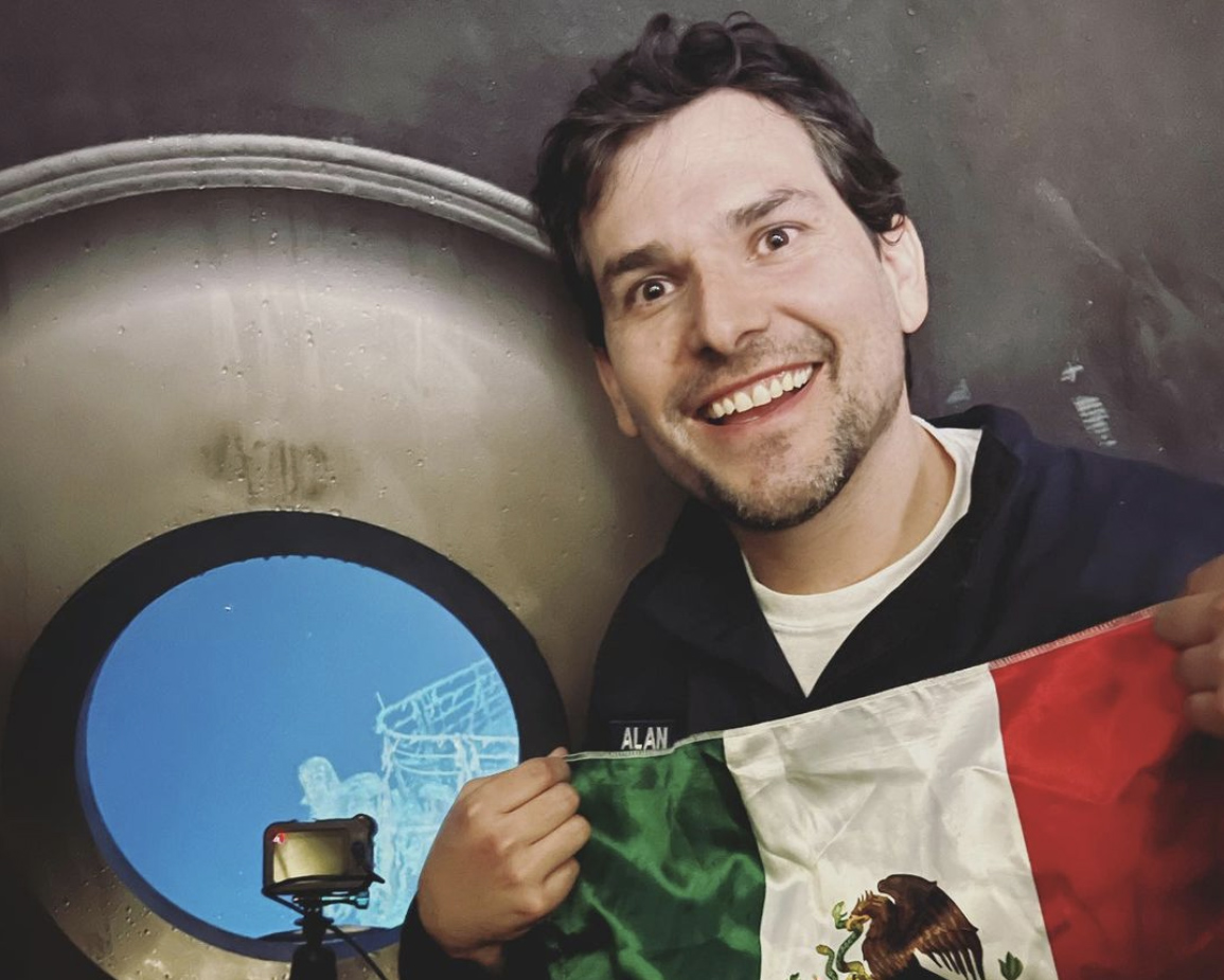 Alan Estrada se convierte en el primer mexicano en visitar el Titanic. Especial