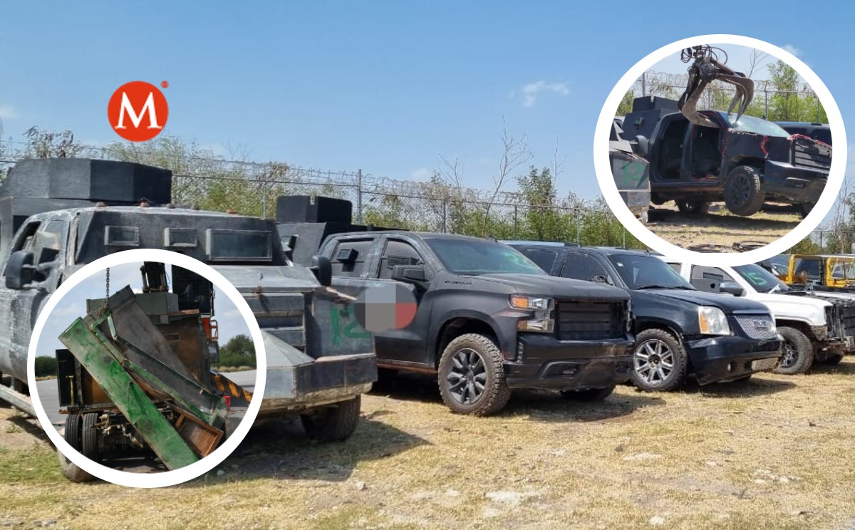 Aseguran más de 250 vehículos con blindaje artesanal en Tamaulipas