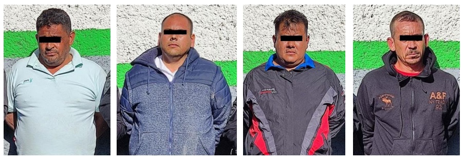 Los hombres fueron detenidos en los límites de la Ciudad de México y el Estado de México.