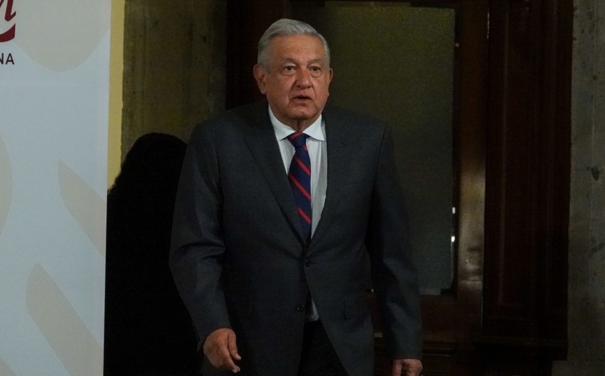 El presidente Andrés Manuel López Obrador, desde Palacio Nacional. Foto: (Cuartoscuro)
