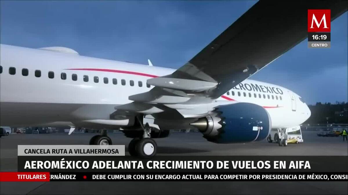 Aeroméxico cancela vuelos desde AIFA