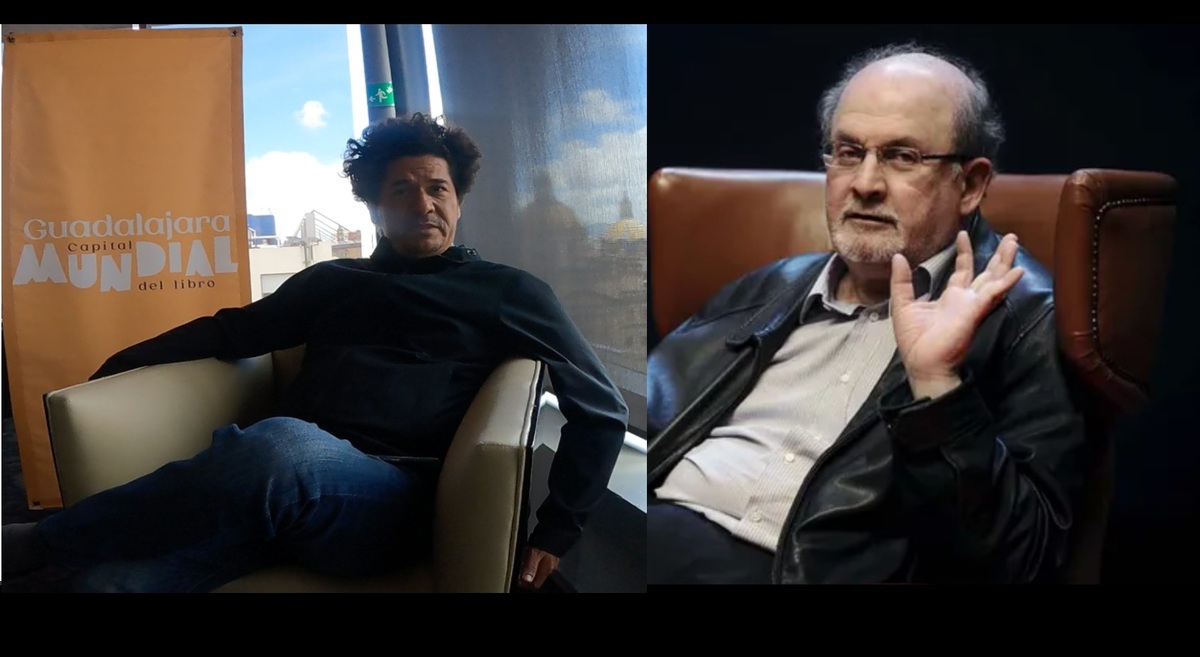 Juan Pablo Villalobos y Salman Rushdie  presentes. (Especial)