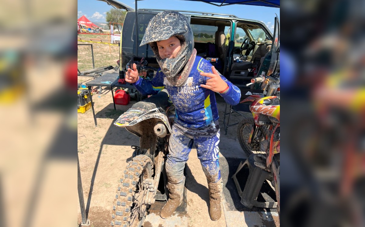 Manuel Atilano regresó a la actividad en el Campeonato Regional de Motocross Zona Norte. (Especial)