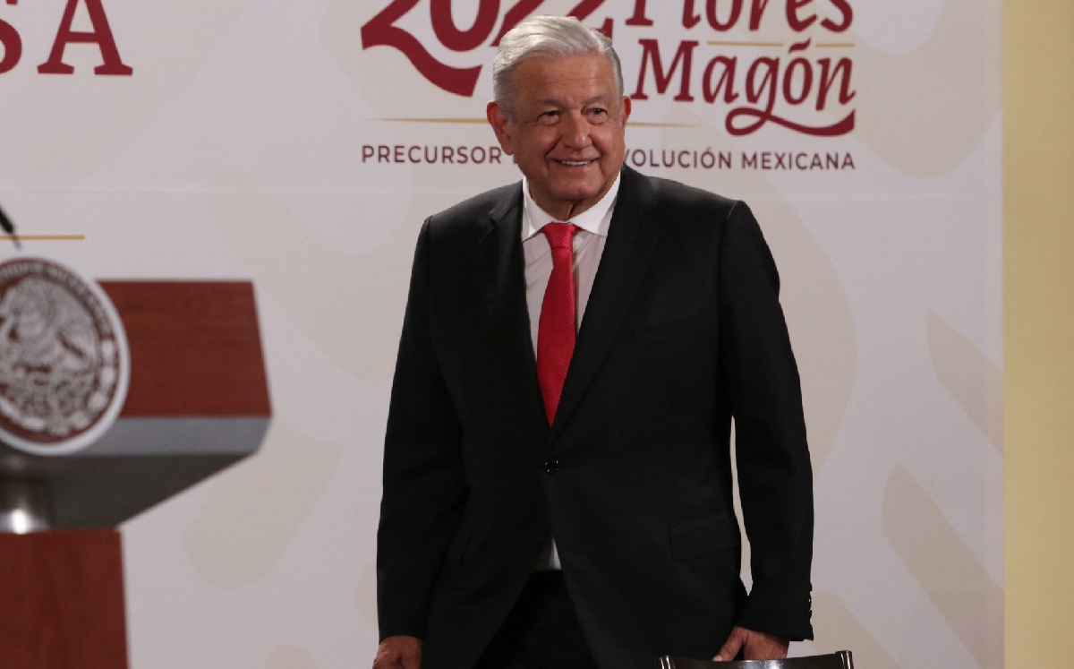 El Presidente a su llegada a la conferencia mañanera en Palacio Nacional. | Cuartoscuro