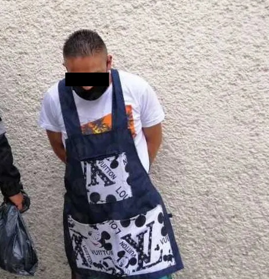 Presunto narcomenudista detenido en La Merced.