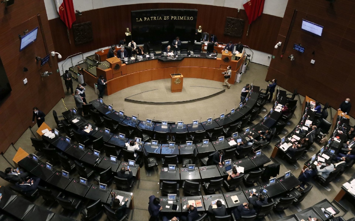 Sesión de la Comisión Permanente de hoy desde la Cámara de Senadores. | Cuartoscuro