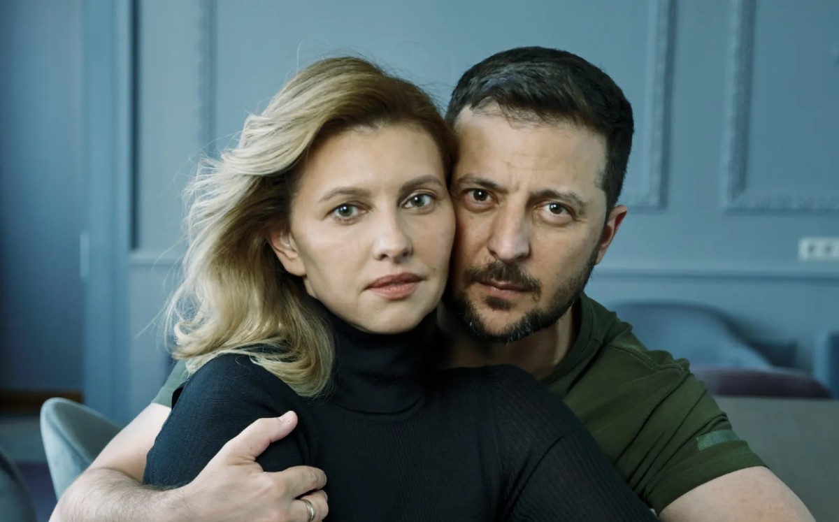 Zelenski y su esposa posan para Vogue | Annie Leibovitz