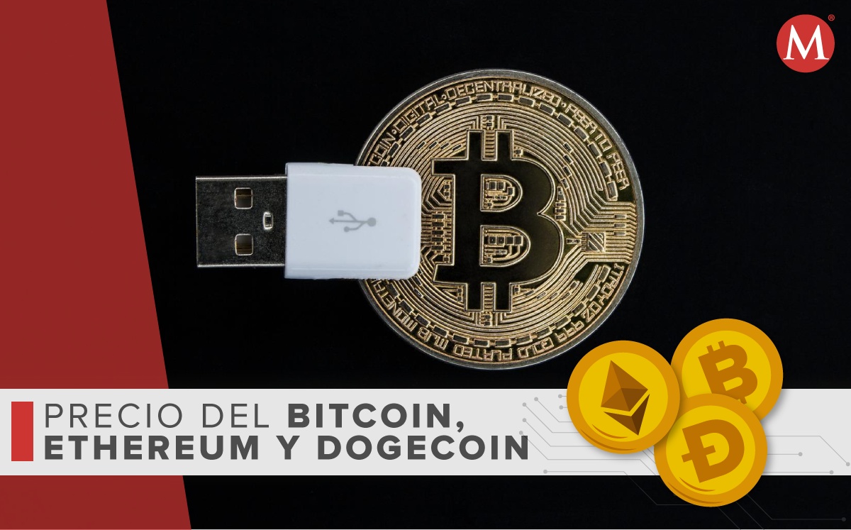 Precio-bitcoin ethereum dogecoin-HOY.  28-julio 2022. México