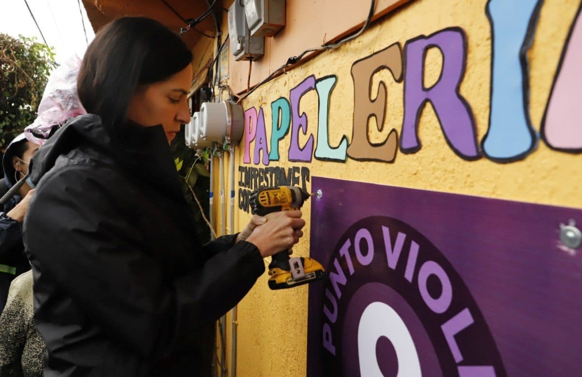 El Punto Violeta se instaló en la colonia Corpus Christi. | Especial