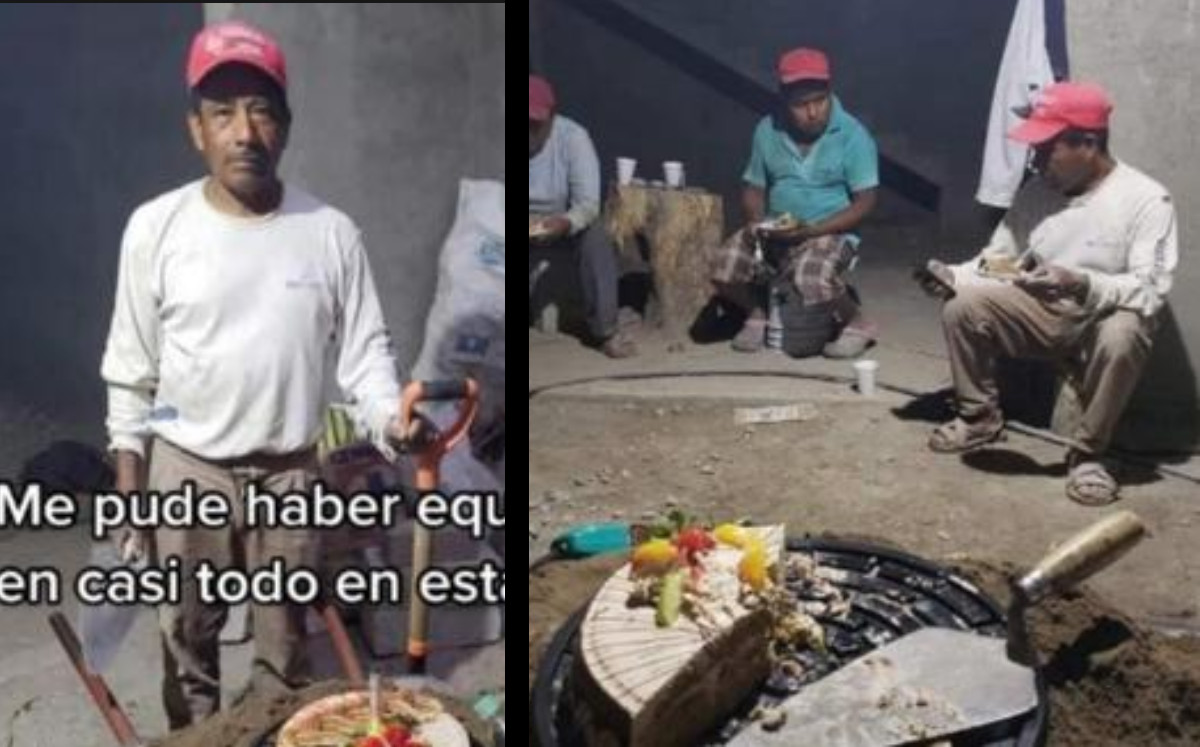 Albañil recibe noble gesto de sus compañeros para celebrarle su cumpleaños | ESPECIAL