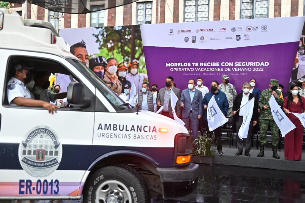 Cuauhtémoc Blanco dio el banderazo al operativo “Morelos te recibe con Seguridad” | Especial