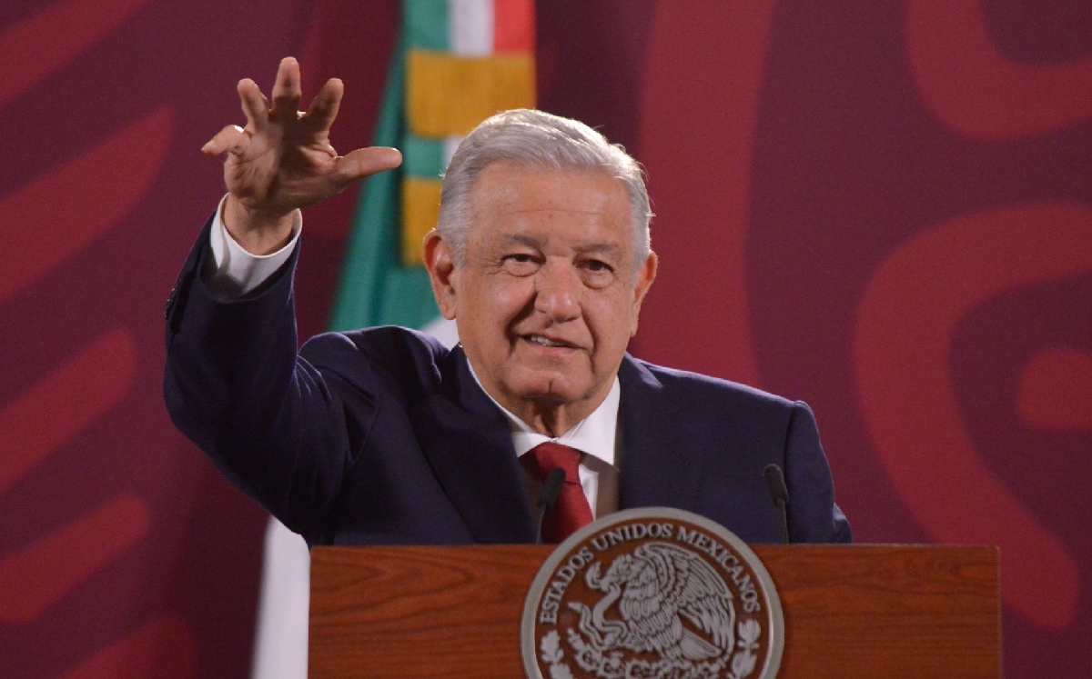 El Presidente durante su conferrencia mñanaera de hoy en Palacio Nacional. | Cuartoscuro