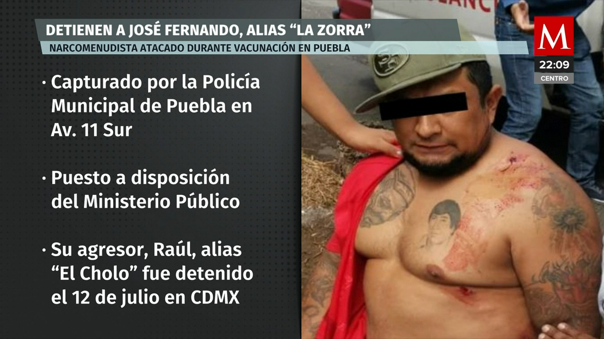 Detienen a José Fernando alias 'La Zorra' en Puebla