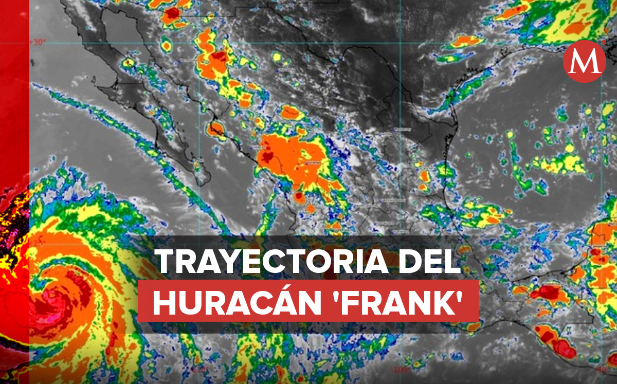 'Frank' evolucionó a huracán categoría 1 durante la noche de ayer. (Foto: Especial / Diseño: MILENIO)