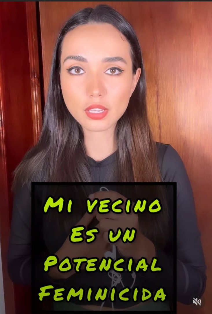 La joven publicó un video en sus redes sociales. (Captura de pantalla)
