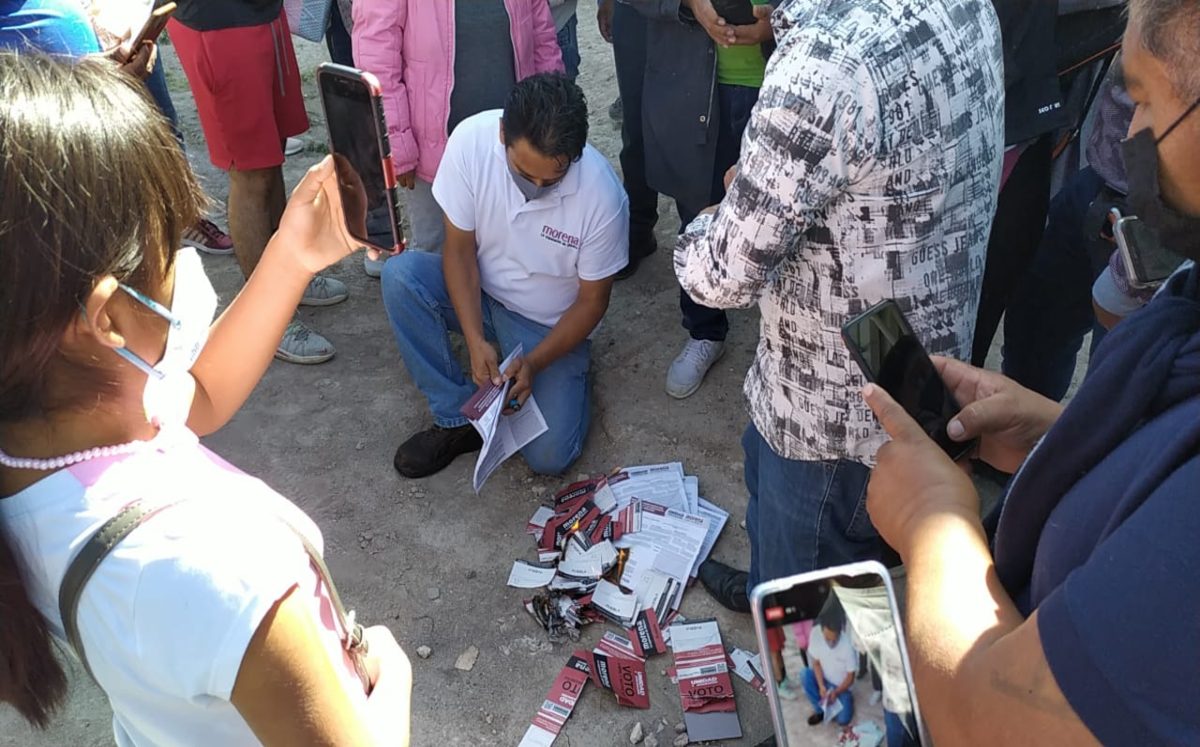Queman boletas en centro de votación de Tehuacán | Apolonia Amayo