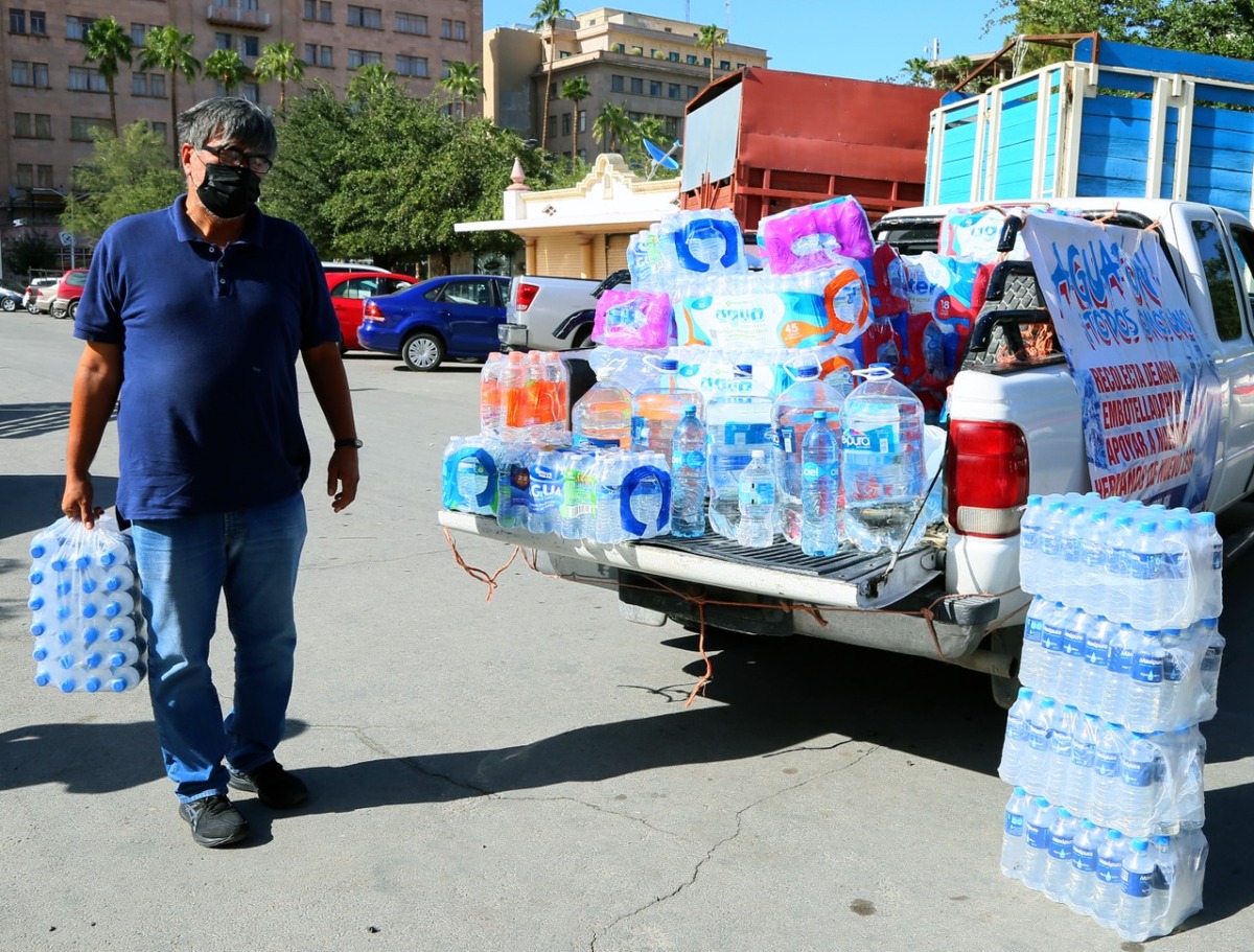 De momento se cuenta con 10 toneladas, listas para enviar a Monterrey, y lo que se junte en el transcurso de la semana.