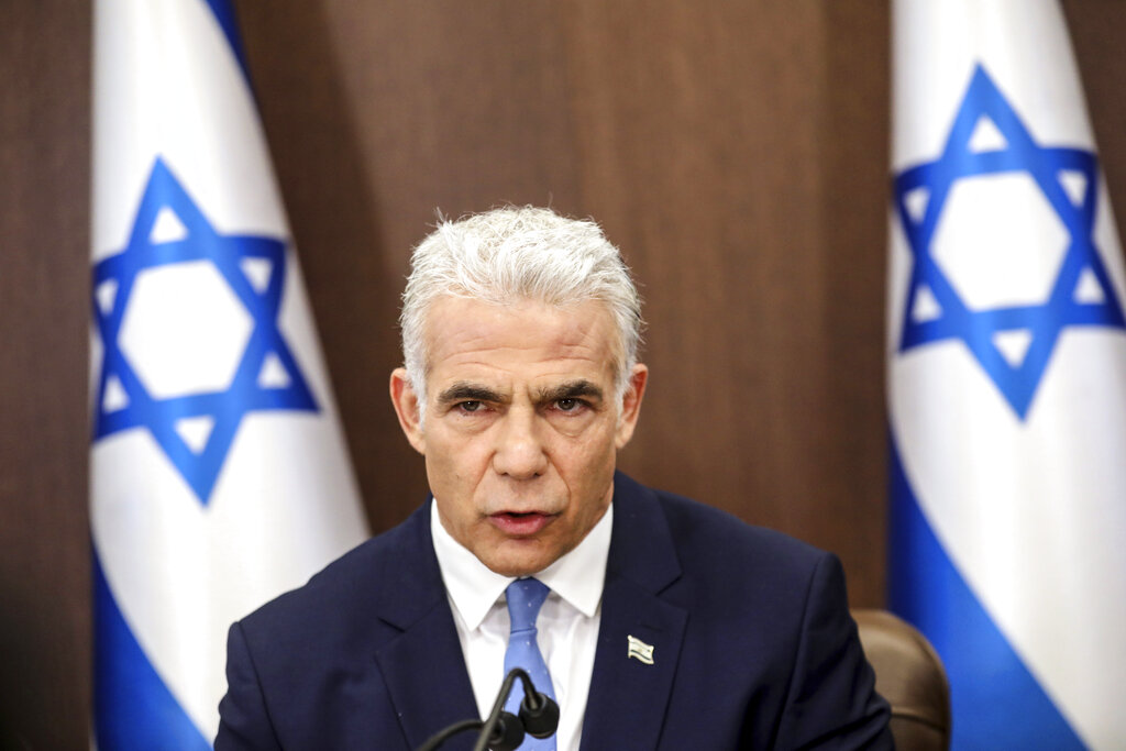 Yair Lapid, primer ministro de Israel. | AP