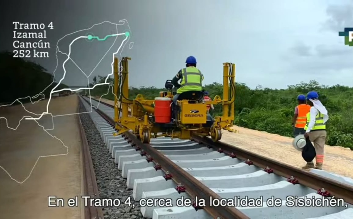 Avances de la construcción del Tren Maya. Foto: ESPECIAL
