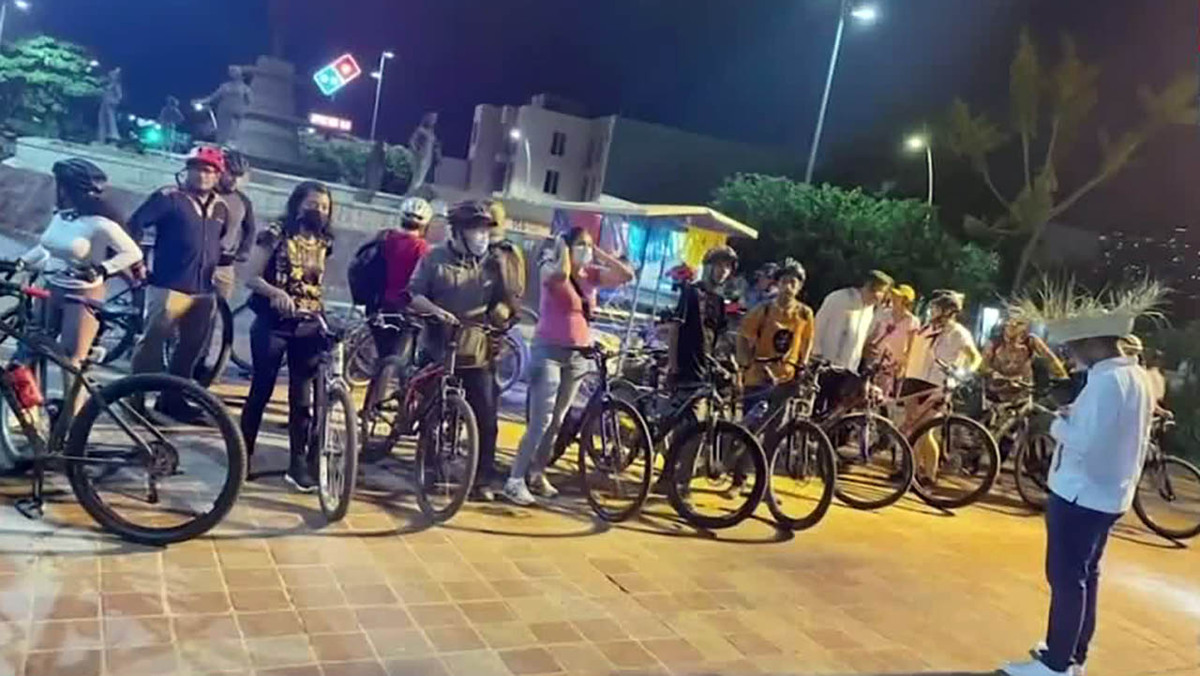 Con "Biciguetza", ciclistas de Oaxaca exigen mayor seguridad vial