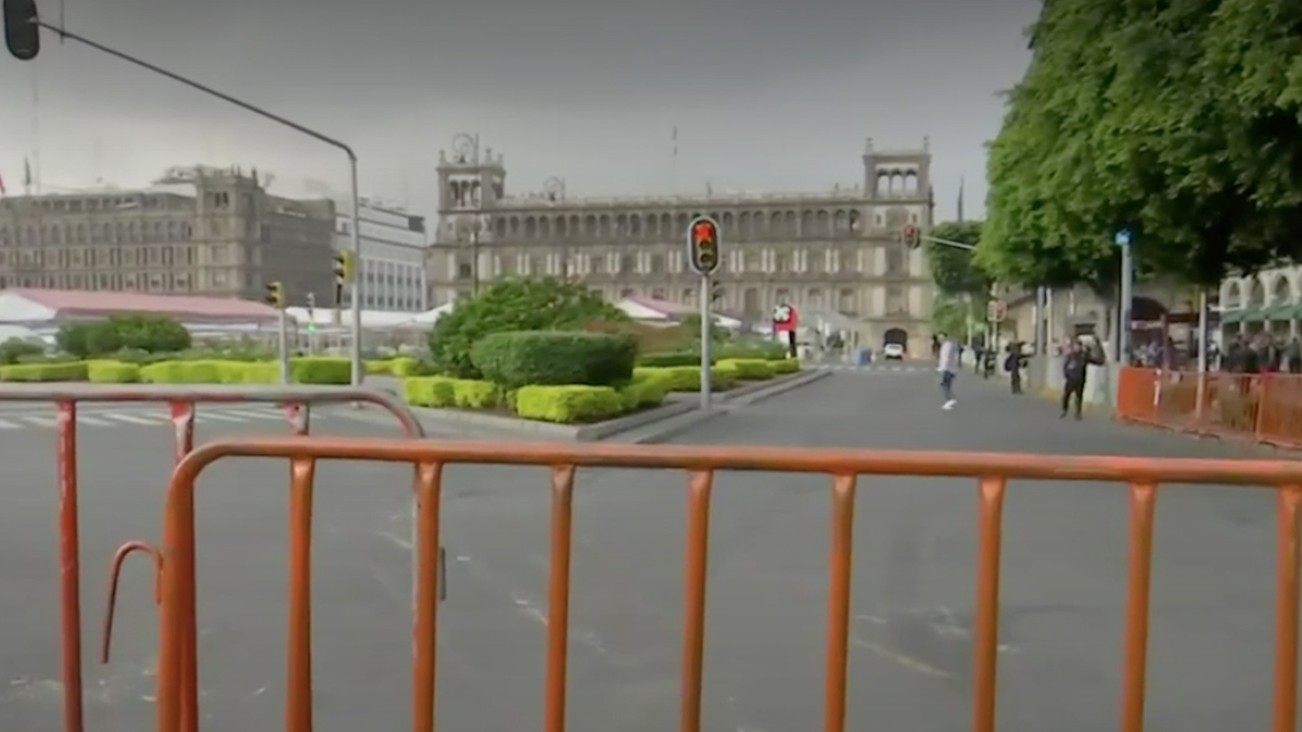 Cierran calles del Zócalo de CdMx