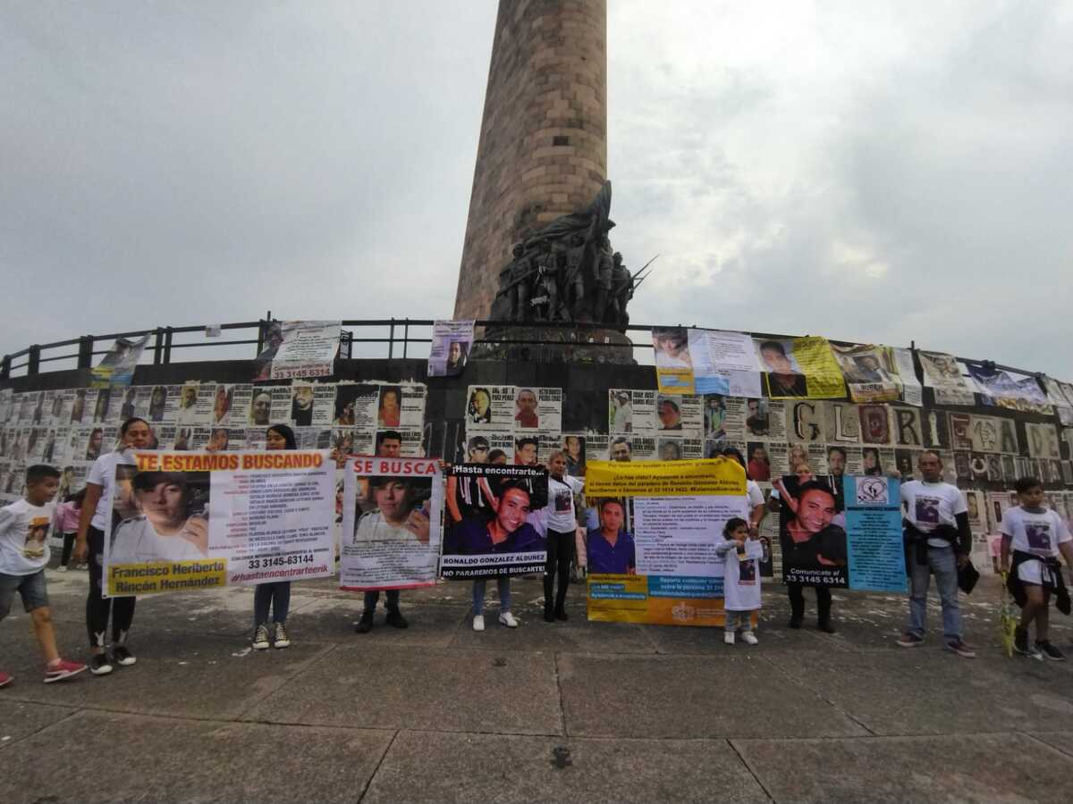 Familiares de desaparecidos recientes se manifiestan en la Glorieta de las y los Desaparecidos (Diana Barajas)