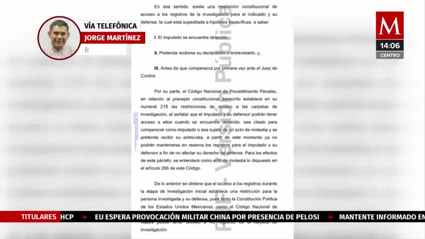 Juzgado niega amparo a "El Güero Palma" contra nueva carpeta de investigación