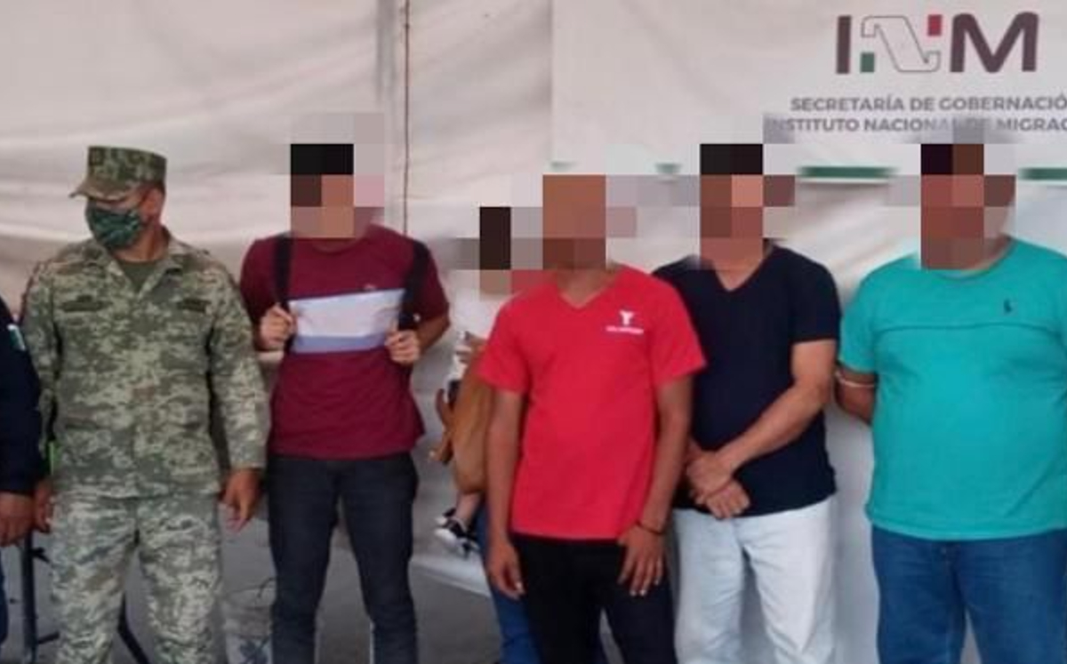 Los migrantes quedaron a disposición del Instituto Nacional de Migración. | Especial
