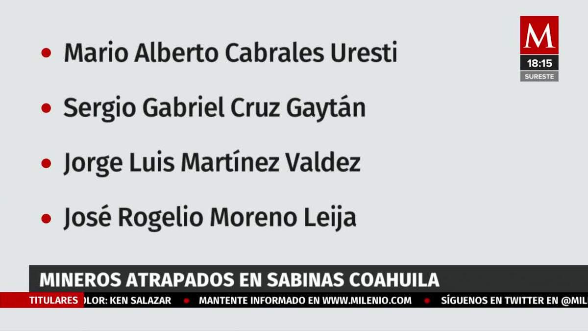 Continúan trabajos para rescatar a mineros en Coahuila