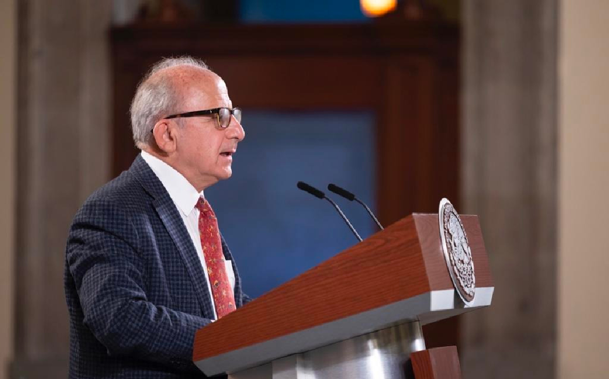 El director del INAH, Diego Prieto, en la conferencia mañanera de hoy. | Cortesía