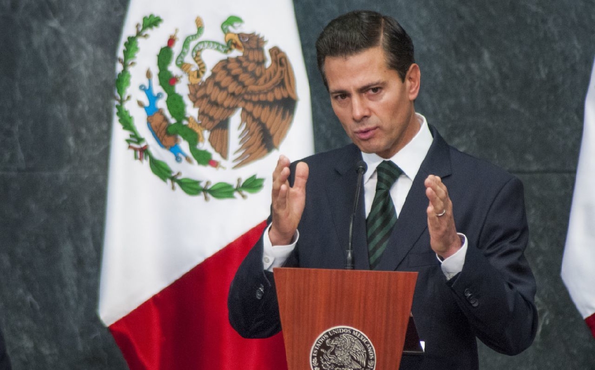 Enrique Peña Nieto, ex presidente de México, durante un mensaje a medios. | Cuartoscuro