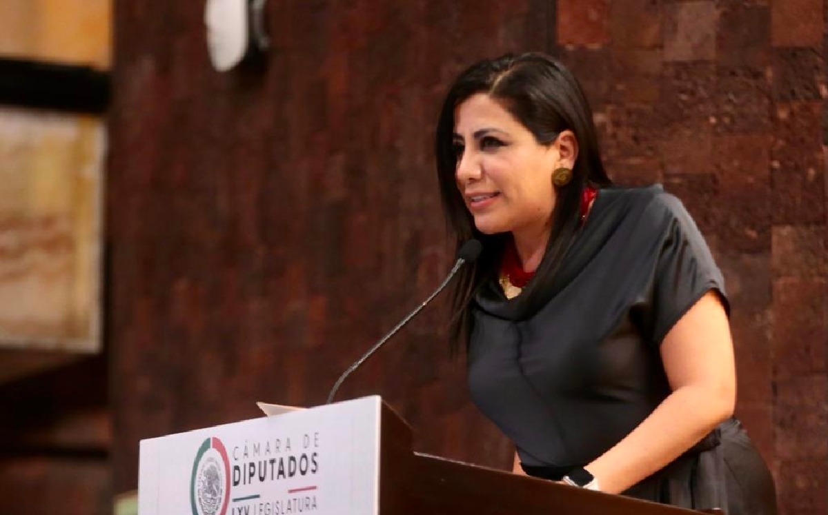 La legisladora veracruzana Lorena Piñón en la Cámara de Diputados. | Especial