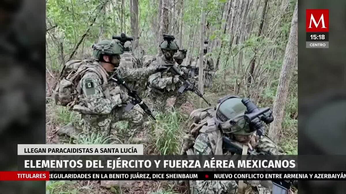 Paracaidistas mexicanos regresan tras capacitación en  EU