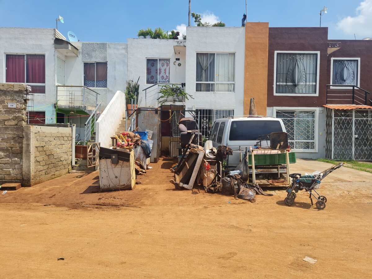 Casa dañada por inundación en El Salto, Jalisco (Juan Carlos Munguía)