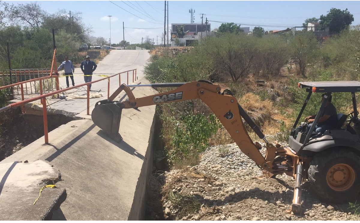 Derriban puente de acceso a la colonia La Moderna en Ciudad Victoria