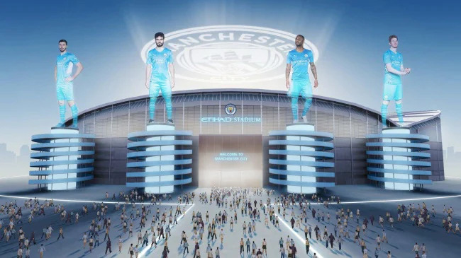 Manchester City tendrá su propio estadio en el Metaverso (Twitter @sony)