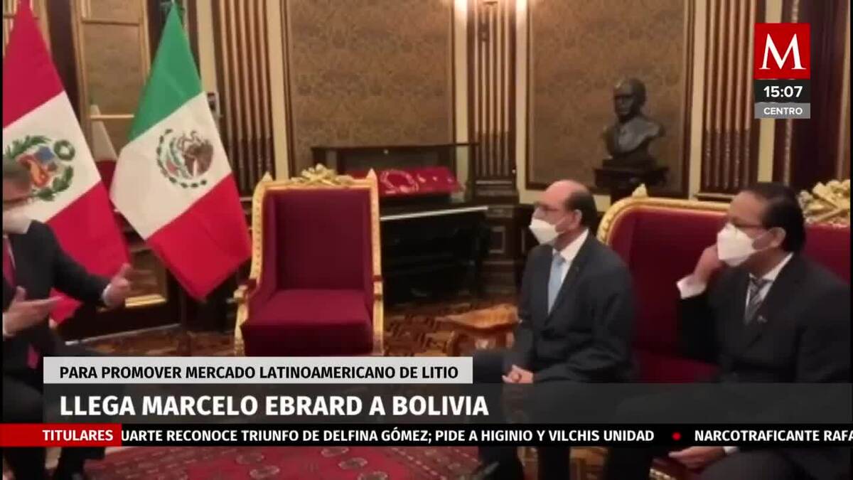 Marcelo Ebrard visita Bolivia en su gira por Sudamérica