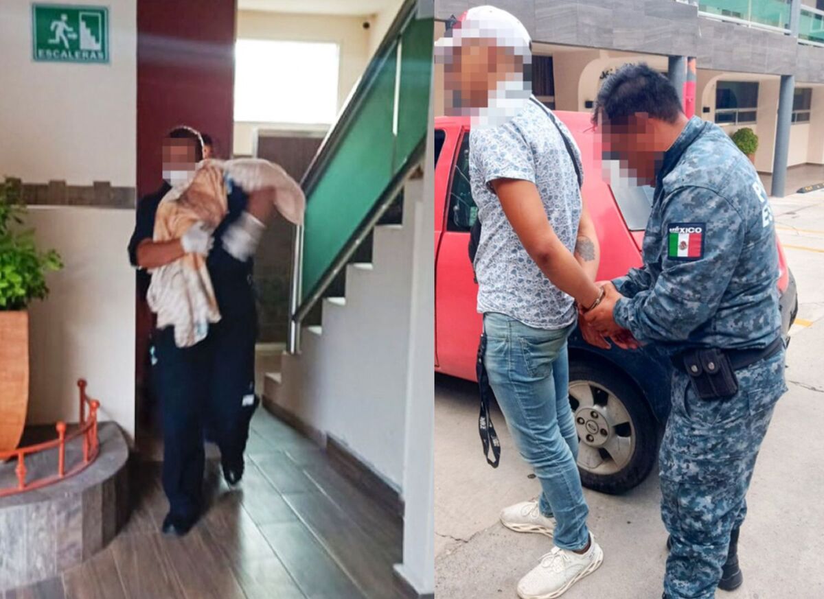 Oficiales de Policía ubicaron a una persona de 22 años, quien señaló ser padre del bebé, (Cortesía)