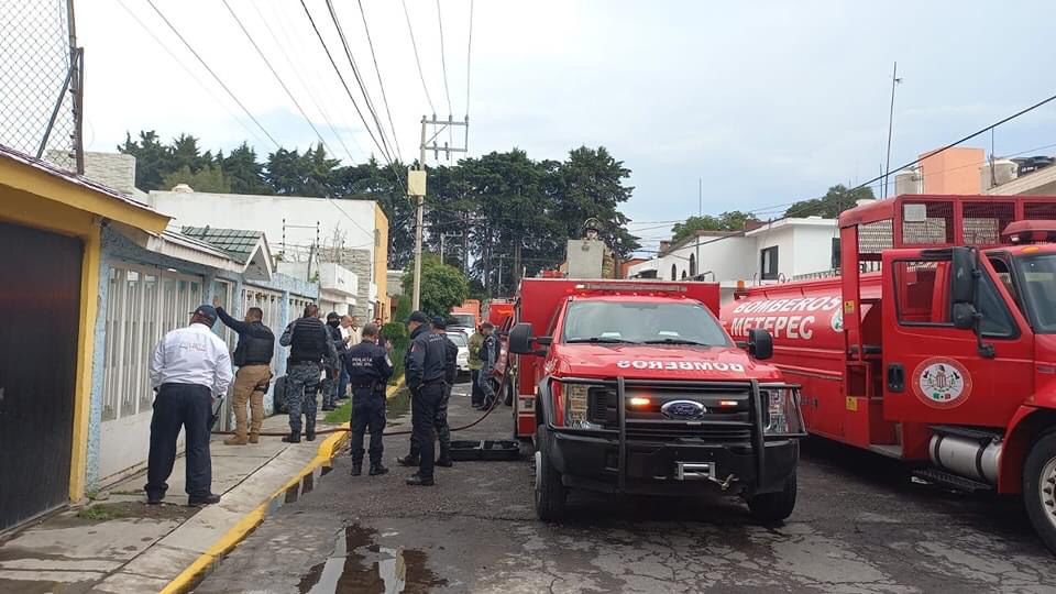 "Registran incendio en Metepec" | Especial.